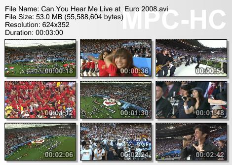 Can You Hear Me Live at Euro 2008
