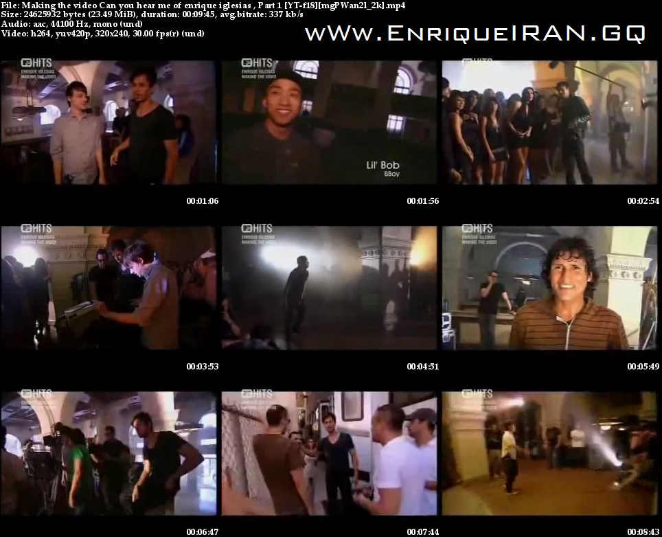 Making the video Can you hear me of enrique iglesias , Part 1 [YT-f18][mgPWan2l_2k]
