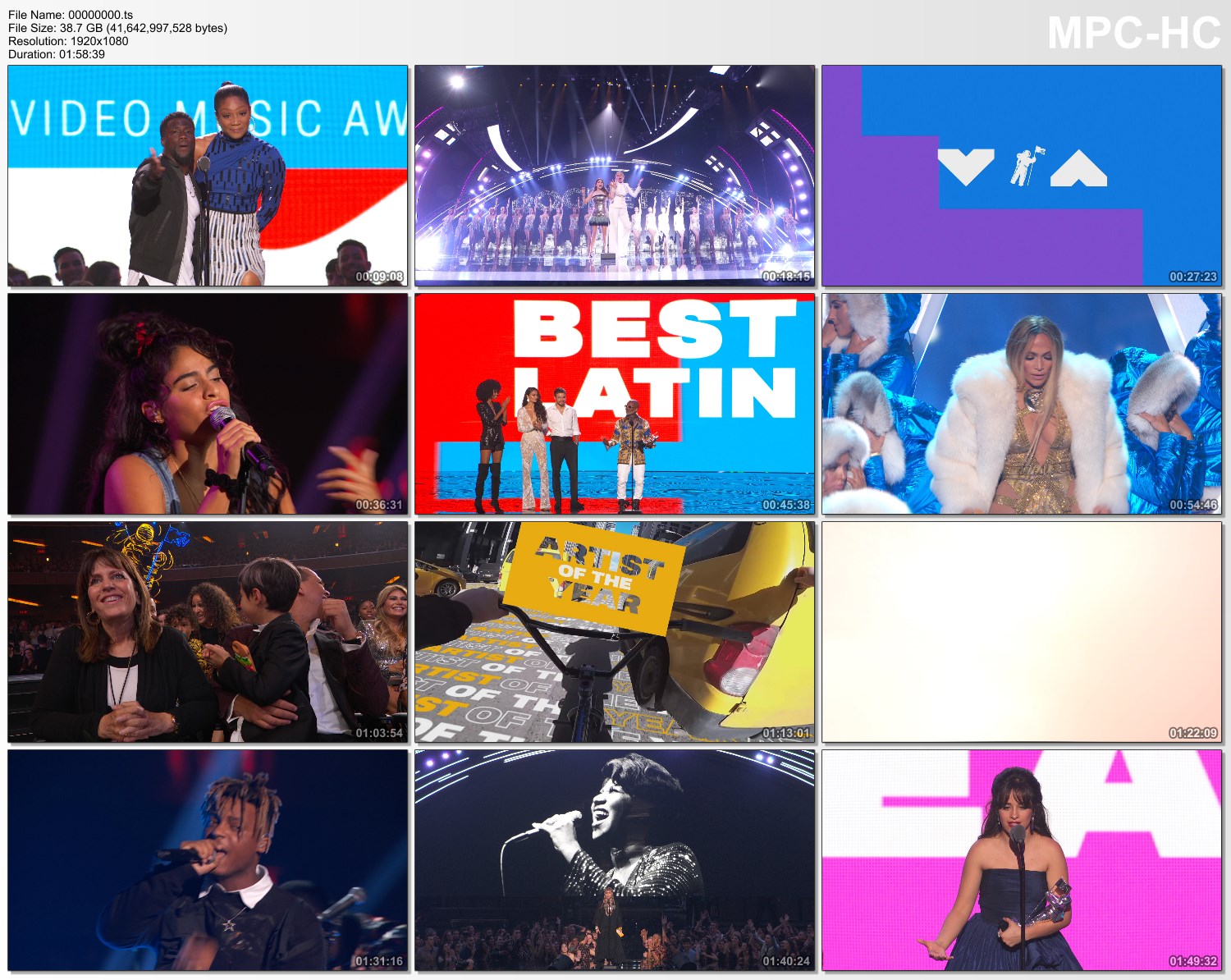 دانلود مراسم کامل Mtv Video Music Awards 2018 با کیفیت عالی